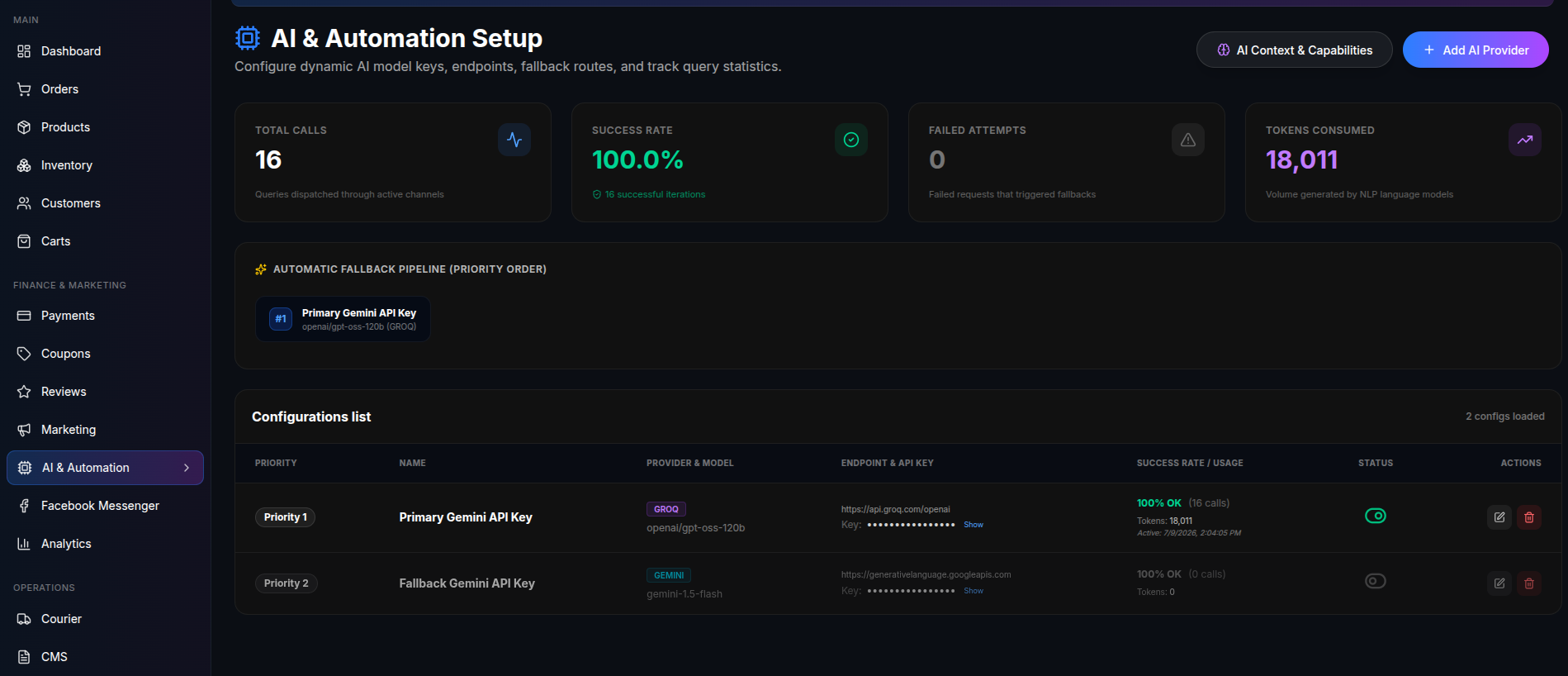 LLM Token Usage Monitoring