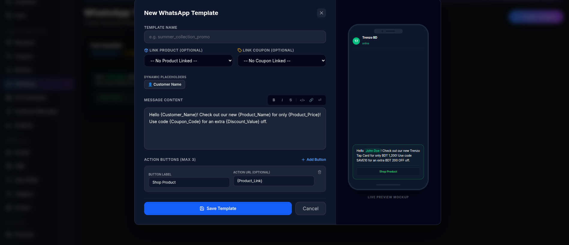 WhatsApp Drip Campaign Builder