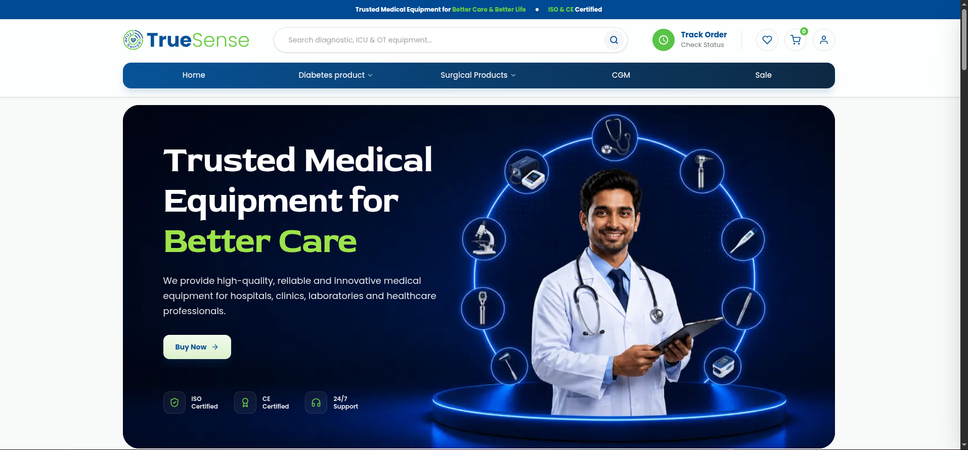 Medical Storefront Landing