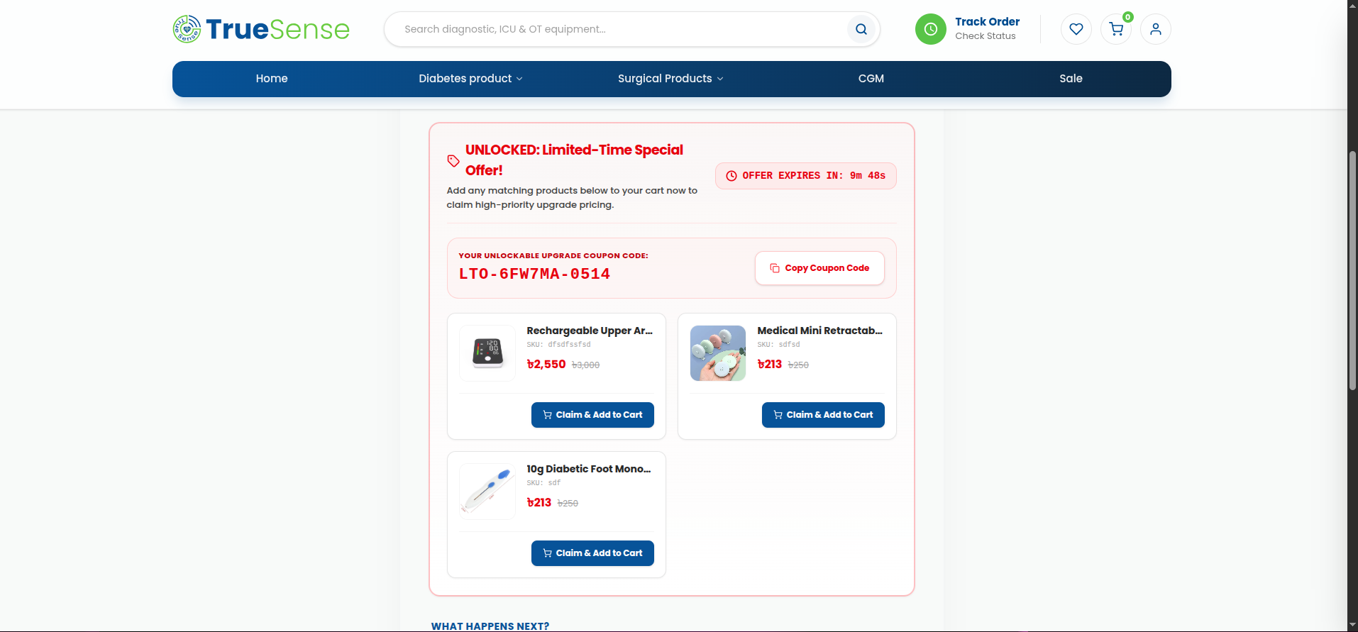 Dynamic Promo Coupon Prompt